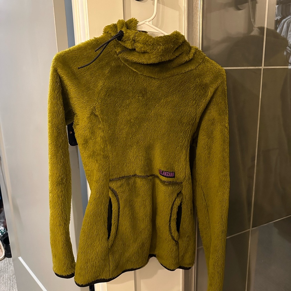 Melanzana Green High Loft Hoodie | Womens XS